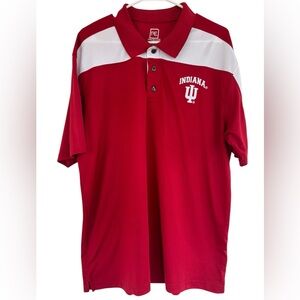 ProEdge Men's Red/White Men's Collared Shirt Size XL